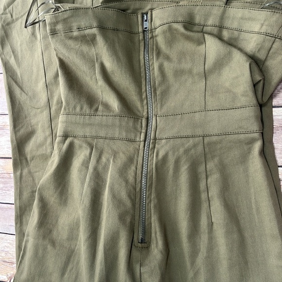 Jealous Tomato Olive Green Flare Jumpsuit - Picture 7 of 7